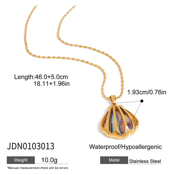 Jewelry Titanium Steel Stainless Steel Marine Life Pattern Electroplating Women's Minimalist Earrings And Necklaces