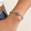 Jewelry Titanium Steel Star Necklace Copper Iron Alloy Electroplated Cross Chain For Women