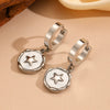 Jewelry Titanium Steel Stars Love Shell Peach Heart Pendant Set With Diamonds