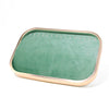 Jewelry Tray Aluminum Alloy Solid Wood Geometric Splicing High Sense Jewelry Storage Rack