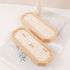 Jewelry Tray Burlap Portrait Highend Display Stand For Ring Earrings Storage