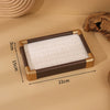 Jewelry Tray Density Board Sticker Flannel Square Shape Splicing Craft Highend Style