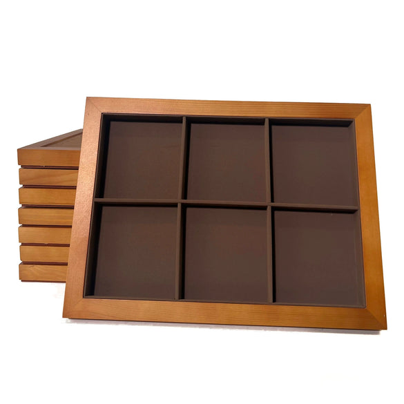 Jewelry Tray Solid Wood Geometric Splicing Style For Jewelry Storage Display