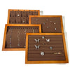 Jewelry Tray Solid Wood Geometric Splicing Style For Jewelry Storage Display