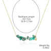 Jewelry Turquoise Geometric Bohemian Style Electroplated Women's Natural Stone Necklace