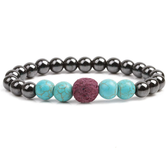Jewelry Turquoise Magnetic Elastic Bracelet Handmade