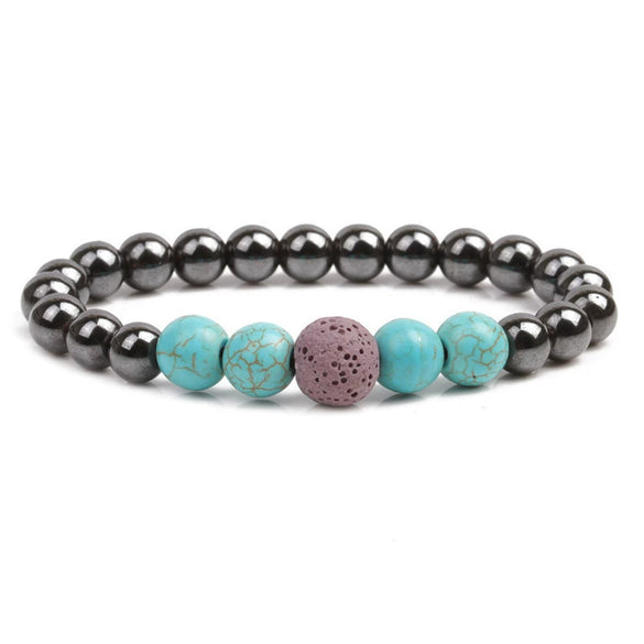 Jewelry Turquoise Magnetic Elastic Bracelet Handmade