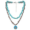 Jewelry Turquoise Plastic Geometric Bohemian Handmade Necklace
