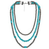 Jewelry Turquoise Plastic Geometric Bohemian Handmade Necklace