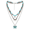 Jewelry Turquoise Plastic Geometric Bohemian Handmade Necklace