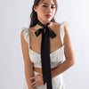 Jewelry Vintage Collar Rose Camellia Chocker Tassel Satin Flower Handmade Cloth Necklace For Women