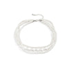 Jewelry Vintage Imitation Pearl Overlapped Woven Baroque Geometric Plastic Resin Handmade Necklace