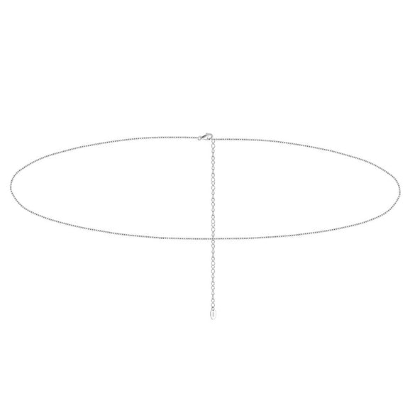 Jewelry Waist Chain Body Chain S925 Sterling Silver Geometric Electroplating For Women