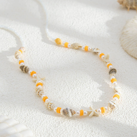 Jewelry Waist Chain Sexy Acrylic Beads Beaded Body Chain With Rice Beads Shells Clay Imitation Pearls