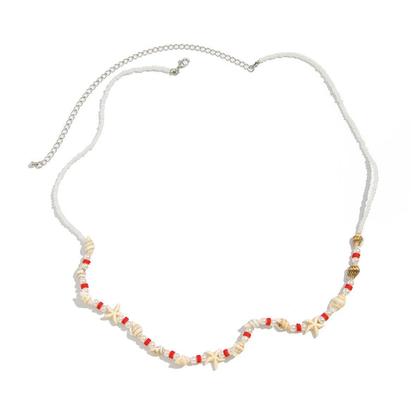 Jewelry Waist Chain Sexy Acrylic Beads Beaded Body Chain With Rice Beads Shells Clay Imitation Pearls