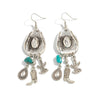Jewelry Western Cowboy Style Hat And Boots Earrings Alloy Geometric Electroplating For Women