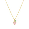 Jewelry Women's Copper Rhinestone Fruitshaped Pendant Clavicle Necklace With Zircon