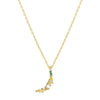 Jewelry Women's Copper Rhinestone Fruitshaped Pendant Clavicle Necklace With Zircon
