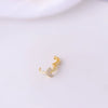Jewelry Women's Metal Geometric Shape Microinlaid Zircon Ear Bone Small Ear Buckle Piercing Electroplated