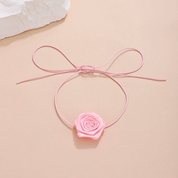 Jewelry Women's Polyester Feather Flower Shape Handmade Necklace