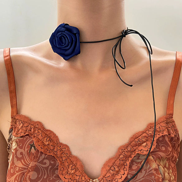 Jewelry Women's Polyester Feather Flower Shape Handmade Necklace