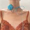 Jewelry Women's Polyester Feather Flower Shape Handmade Necklace
