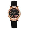 Jewelry Women's Quartz Watch Plastic Case Pu Strap Stainless Steel Buckle Round Dial Leisure Style