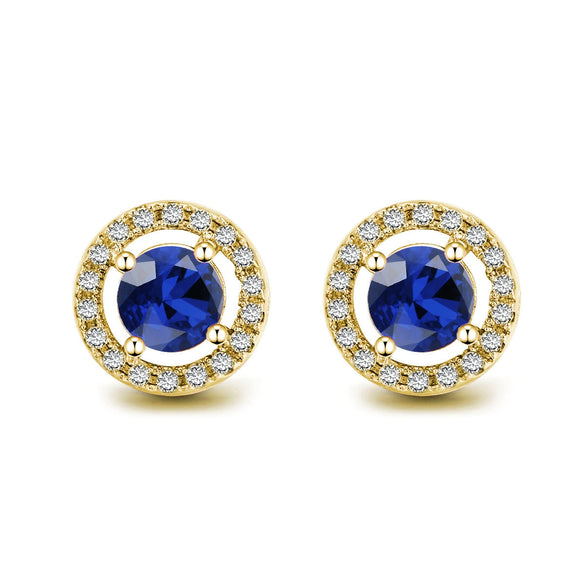 Jewelry Women's Round Earrings Brass Goldplated Geometric Mosaic With Artificial Gemstones And Semiprecious Stones