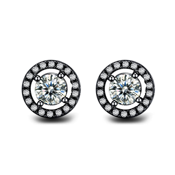 Jewelry Women's Round Earrings Brass Goldplated Geometric Mosaic With Artificial Gemstones And Semiprecious Stones