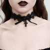 Jewelry Women's Sweet Cool Style Metal And Lace Necklace With Heart Shape Bow Tie And Geometric Pattern