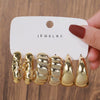 Jewelry Women's Twist Earrings Ccb Electroplated Geometric Letters Numbers Text Original Design