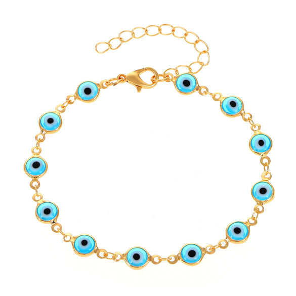 Jewelry Women's Vintage Style Devil's Eye Alloy Handmade Bracelet