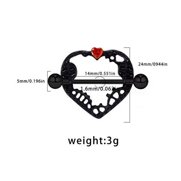 Jewelry Zinc Alloy Alloy Geometric Skull Hip Hop Punk Breast Chest Ring