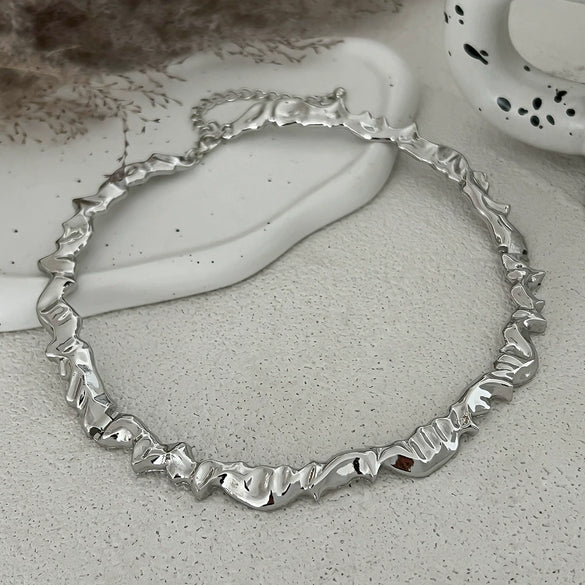 Jewelry Zinc Alloy Geometric Retro Electroplated Choker Necklace
