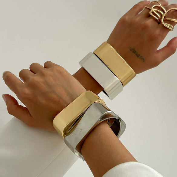 Jewelry Zinc Alloy Geometric Square Electroplating Women's Fashion Bracelet