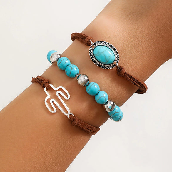 Jewelry Zinc Alloy Handmade Animals Zodiac Plant Flowers Handwoven Bracelet
