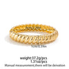Jewelry Zinc Alloy Plain Ring Bracelet With Thread Texture And Electroplating