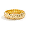 Jewelry Zinc Alloy Plain Ring Bracelet With Thread Texture And Electroplating