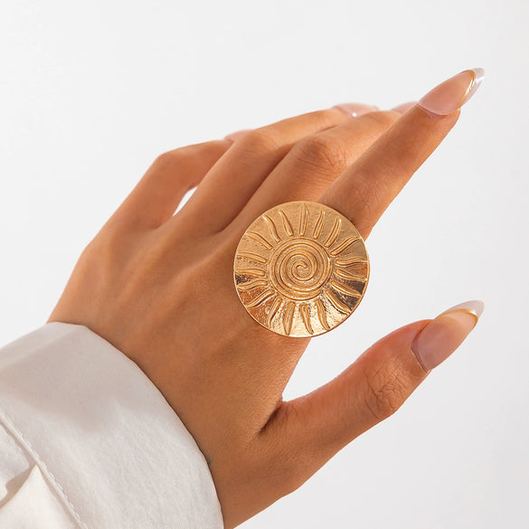 Jewelry Zinc Alloy Star Shape Ins Style Electroplated Ring