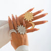 Jewelry Zinc Alloy Star Shape Ins Style Electroplated Ring