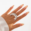 Jewelry Zinc Alloy Star Shape Ins Style Electroplated Ring