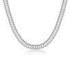 Jewelry Zircon Inlaid Copper Bamboo Chain Threepiece Set Necklace Earrings Bracelet