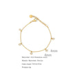 Jewelry Zircon Pendant Necklace And Bracelet Geometric Design Electroplated