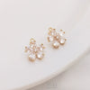 14K Gold Color Retention Natural Zircon Floral Jewelry Set Flower Pendant Ring And Earrings Handmade Diy Jewelry Accessories