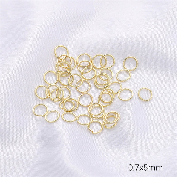 14K Gold Jewelry Accessories With Geometric Style Electroplated Beaded Extended Chain And Lobster Clasp For Diy Bracelet And Necklace