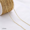 14K Gold Jewelry Accessories With Geometric Style Electroplated Beaded Extended Chain And Lobster Clasp For Diy Bracelet And Necklace