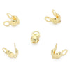 14K Gold Jewelry Accessories With Geometric Style Electroplated Beaded Extended Chain And Lobster Clasp For Diy Bracelet And Necklace