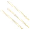 14K Gold Jewelry Accessories With Geometric Style Electroplated Beaded Extended Chain And Lobster Clasp For Diy Bracelet And Necklace