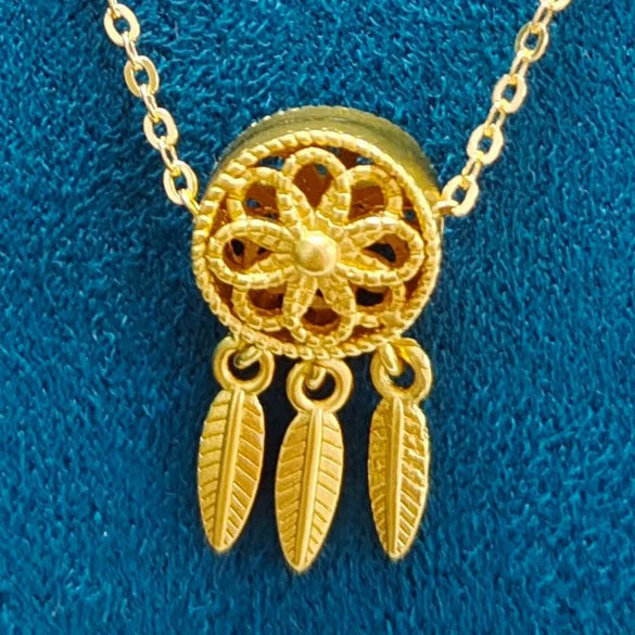18K Gold Plated Cartoon Character Pendant Necklace For Women Alloy Clavicle Chain Fashion Jewelry