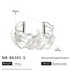 18K Gold Plated Stainless Steel Cut Out Heart Open Bracelet With 18K Vacuum Plating In Furnace